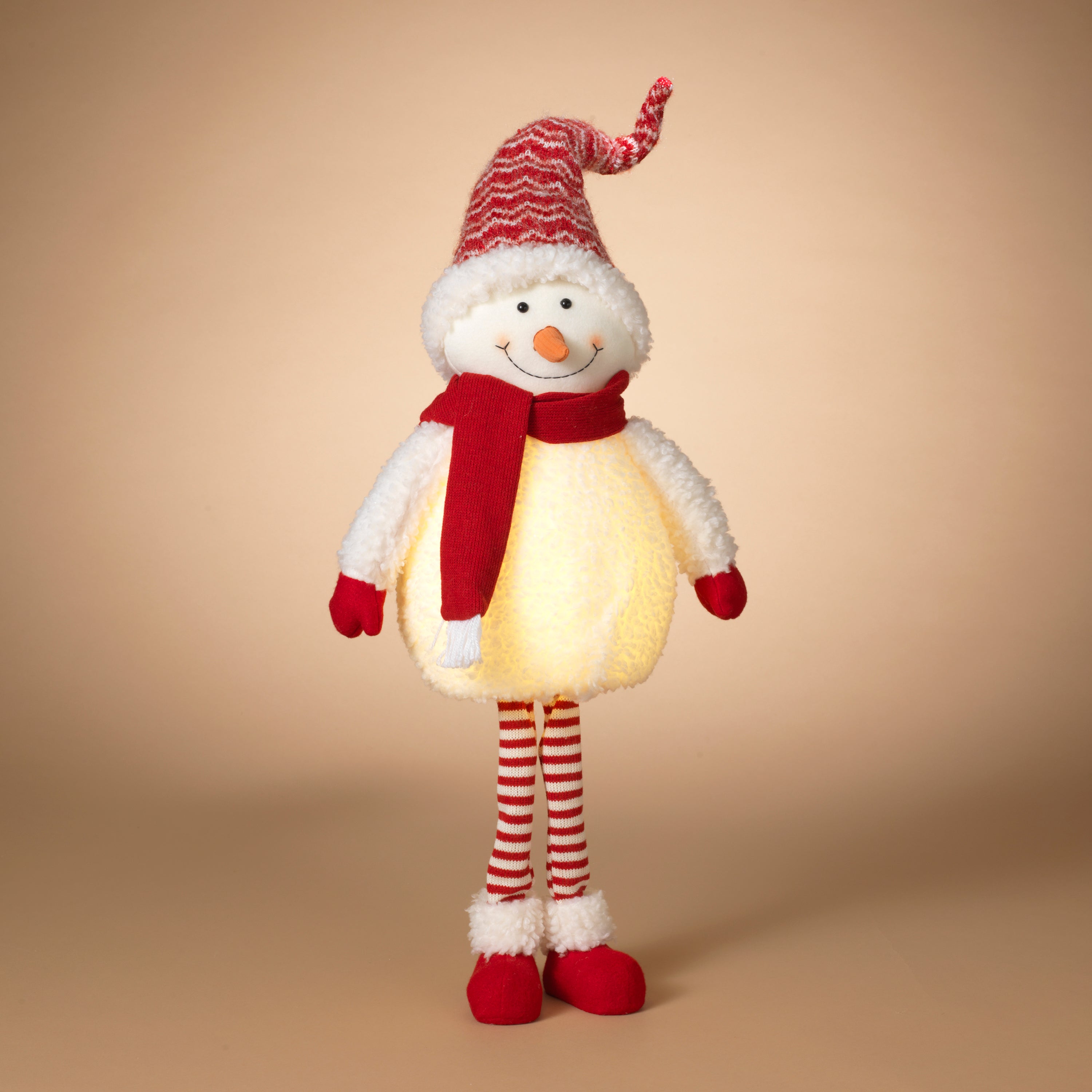Holiday Lighted Standing Snowman Figurine, Battery Operated